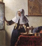 Young Woman with a Water Jug wer VERMEER VAN DELFT, Jan